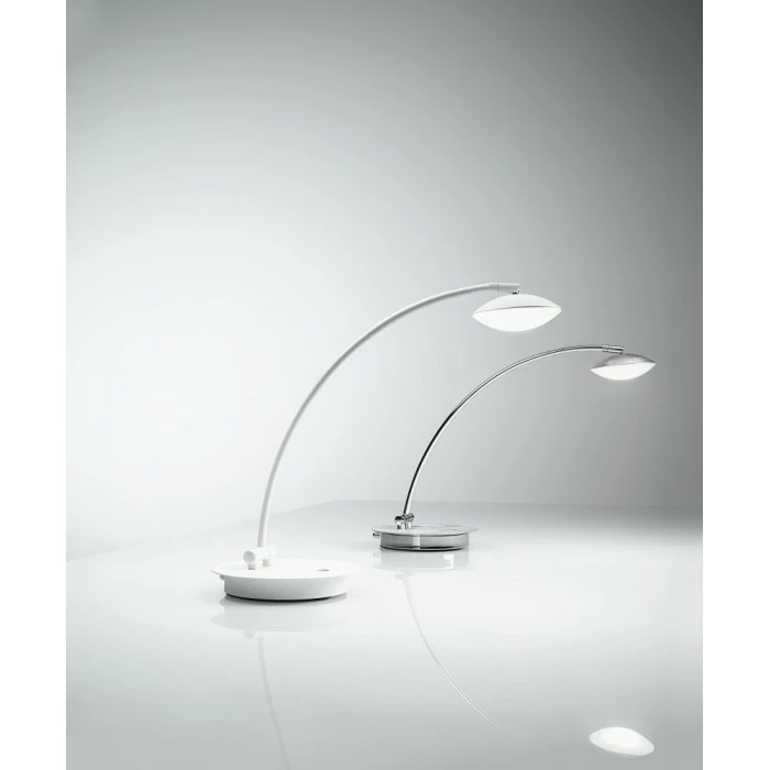 Fabas Luce Hale Tischleuchte LED Chrom, Weiß, 1-flammig – Bild 3