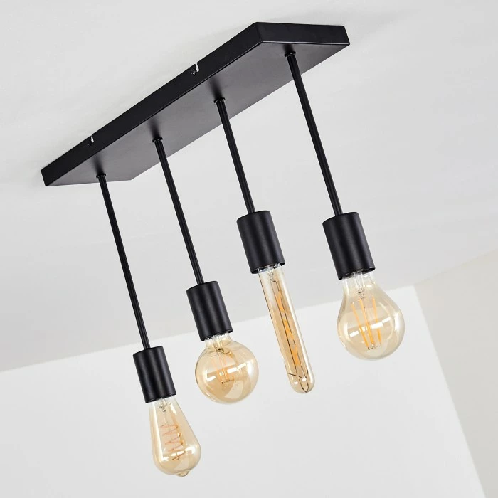 Hofstein Fabius Deckenleuchte Schwarz, 1-flammig – Bild 12