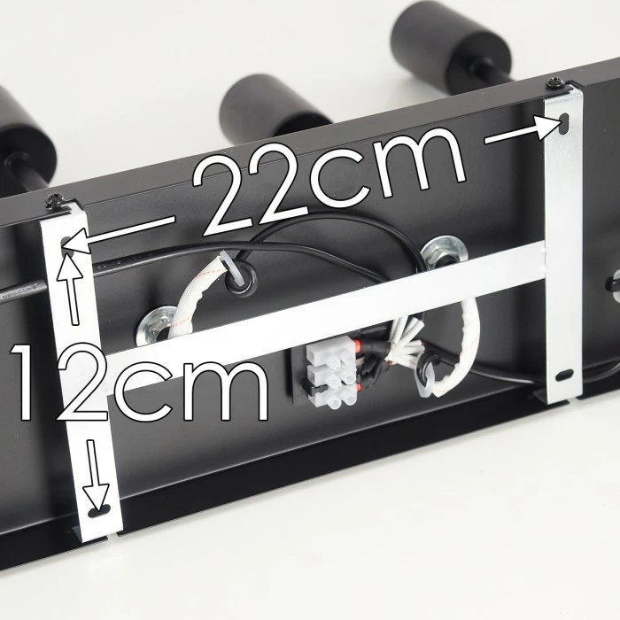 Hofstein Fabius Deckenleuchte Schwarz, 1-flammig – Bild 3