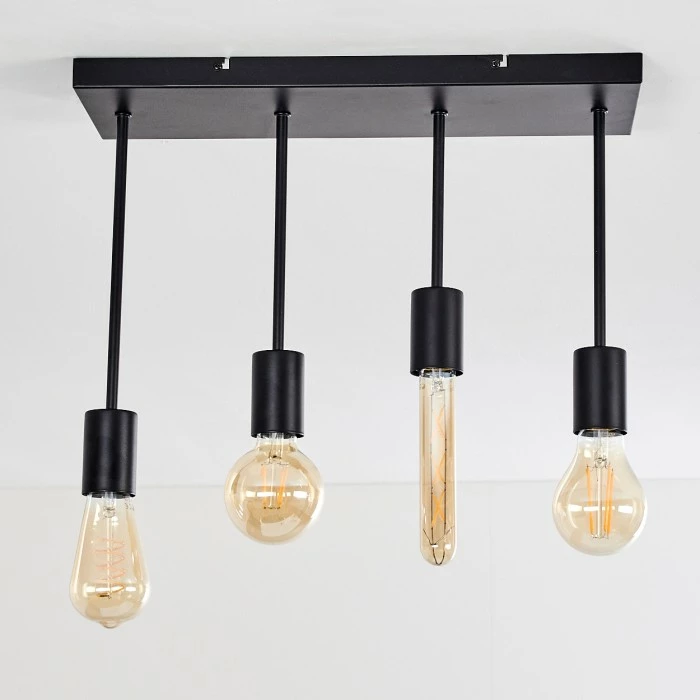 Hofstein Fabius Deckenleuchte Schwarz, 1-flammig – Bild 7