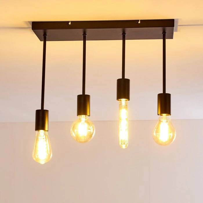 Hofstein Fabius Deckenleuchte Schwarz, 1-flammig – Bild 8