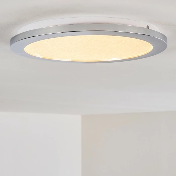 Hofstein Fasola Deckenleuchte LED Nickel glänzend, 1-flammig – Bild 11