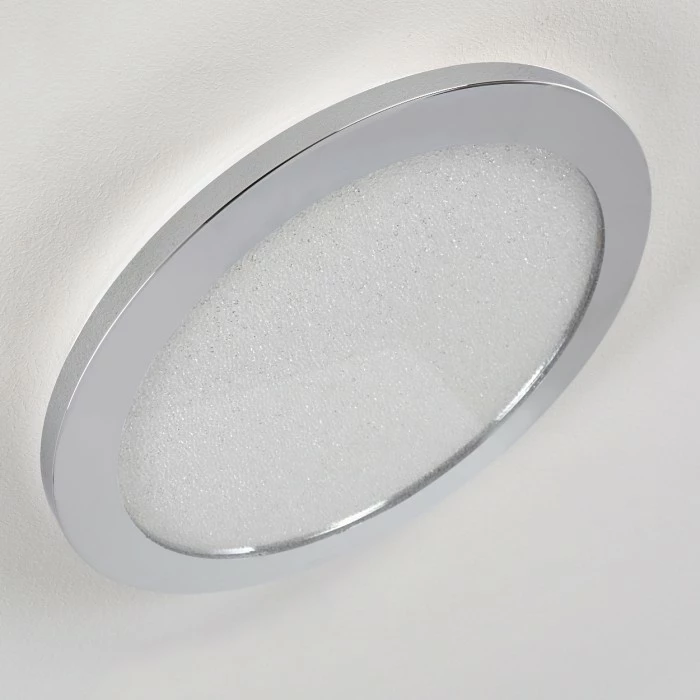 Hofstein Fasola Deckenleuchte LED Nickel glänzend, 1-flammig – Bild 17