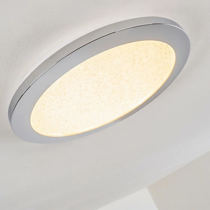 Hofstein Fasola Deckenleuchte LED Nickel glänzend, 1-flammig – Bild 6