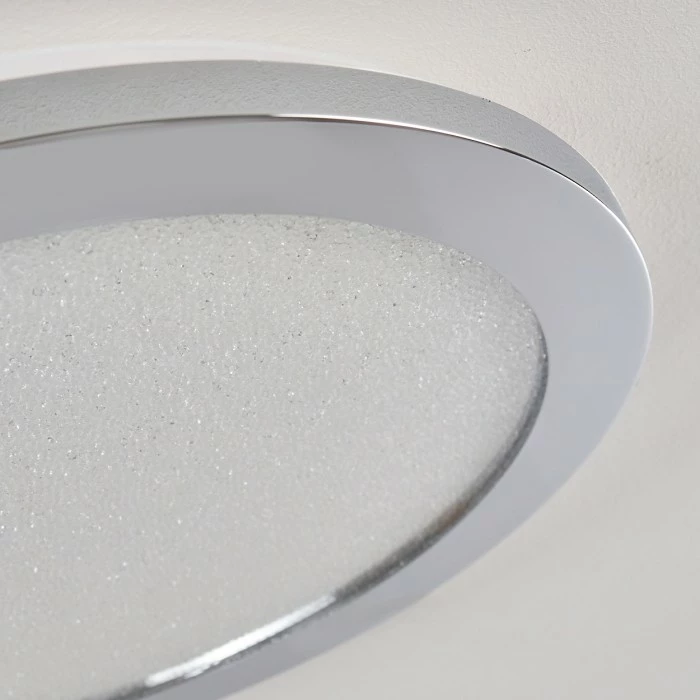 Hofstein Fasola Deckenleuchte LED Nickel glänzend, 1-flammig – Bild 8