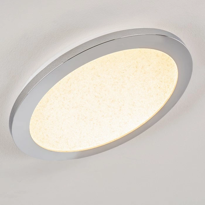 Hofstein Fasola Deckenleuchte LED Nickel glänzend, 1-flammig – Bild 10
