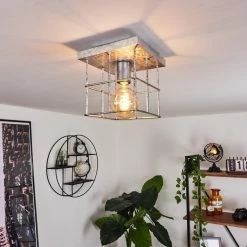 Hofstein Fevaag Deckenleuchte Silber, 1-flammig