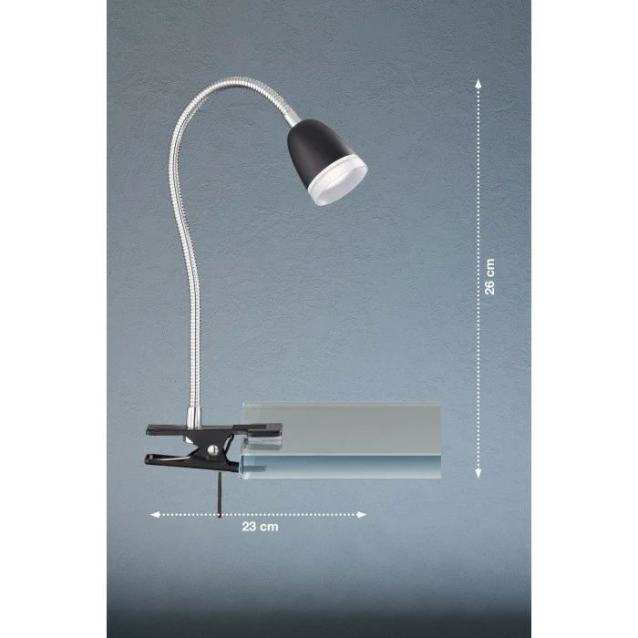 FHL easy Nox Klemmleuchte LED Schwarz, 1-flammig – Bild 2