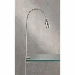 Honsel Leuchten Fischer & Honsel Sten Klemmleuchte LED Nickel-Matt, 1-flammig, Bewegungsmelder