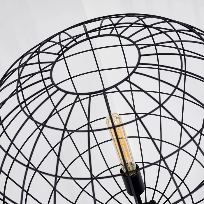 Hofstein Flambeau Stehleuchte Schwarz, 1-flammig – Bild 12