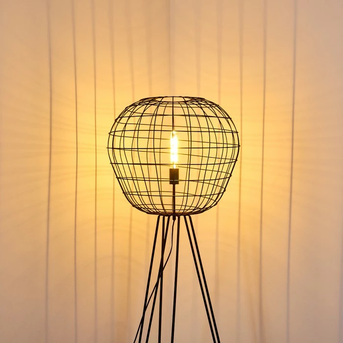 Hofstein Flambeau Stehleuchte Schwarz, 1-flammig – Bild 16