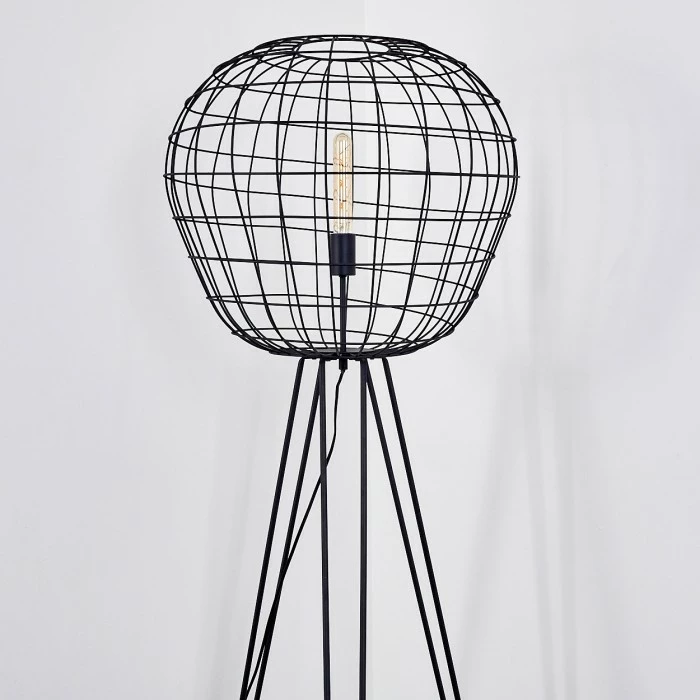 Hofstein Flambeau Stehleuchte Schwarz, 1-flammig – Bild 6