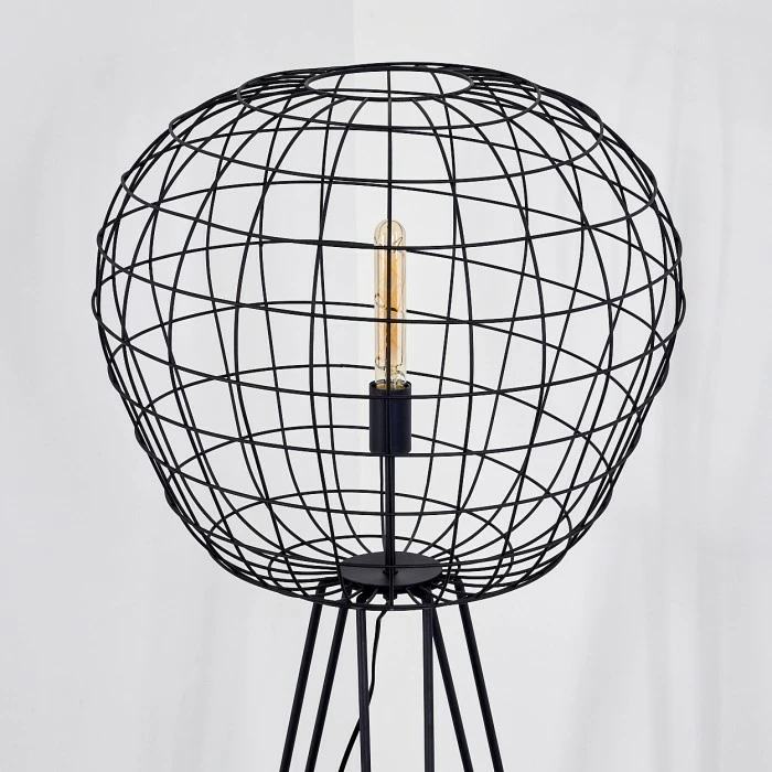 Hofstein Flambeau Stehleuchte Schwarz, 1-flammig – Bild 7