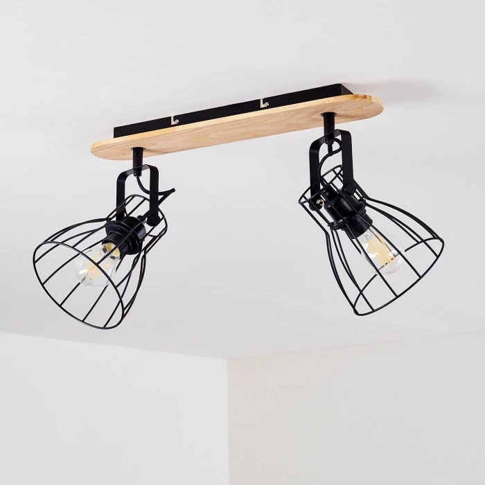 Hofstein Forshaga Deckenleuchte Holz hell, 2-flammig – Bild 13