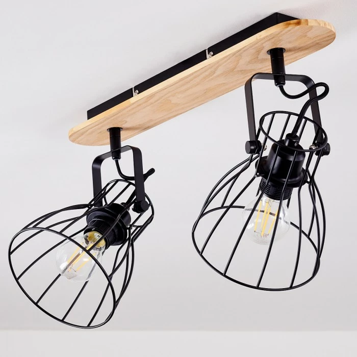 Hofstein Forshaga Deckenleuchte Holz hell, 2-flammig – Bild 14