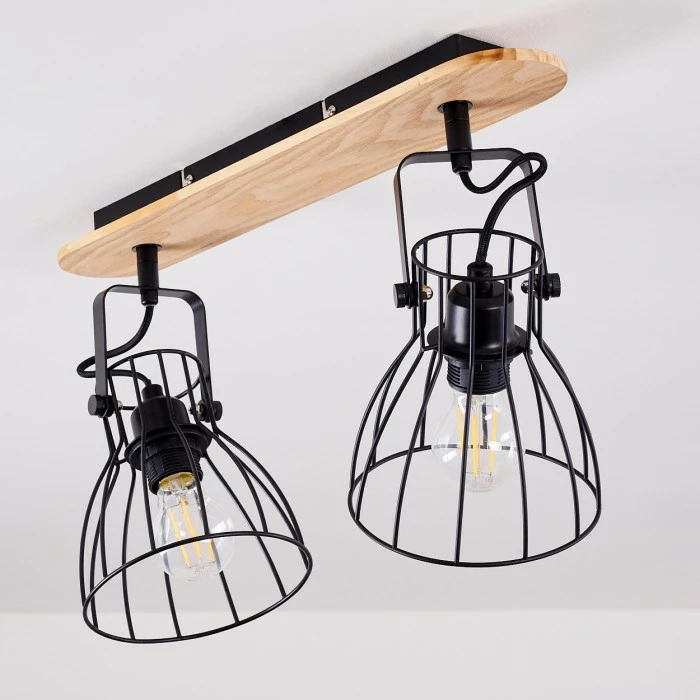 Hofstein Forshaga Deckenleuchte Holz hell, 2-flammig – Bild 16