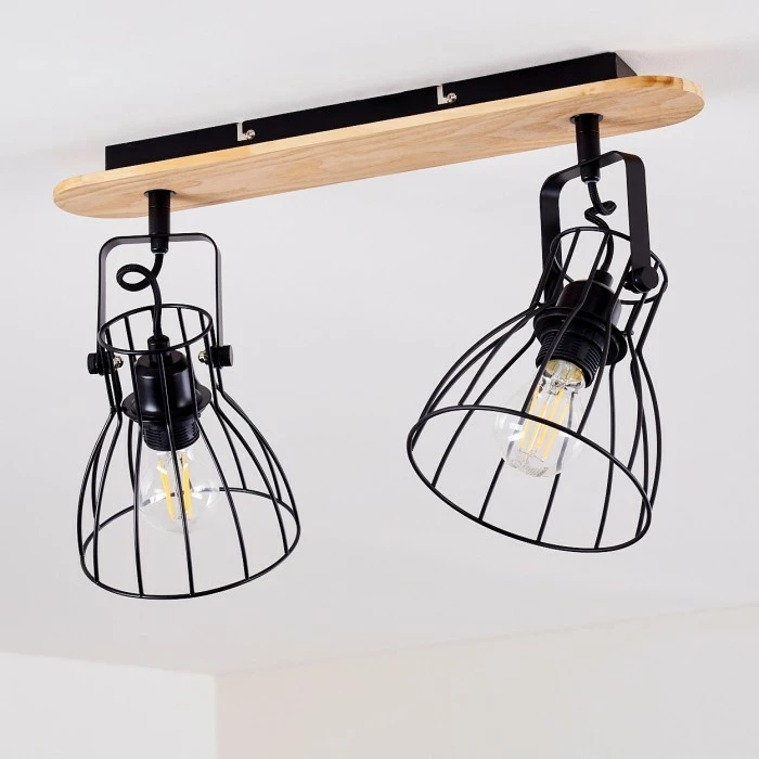 Hofstein Forshaga Deckenleuchte Holz hell, 2-flammig – Bild 19