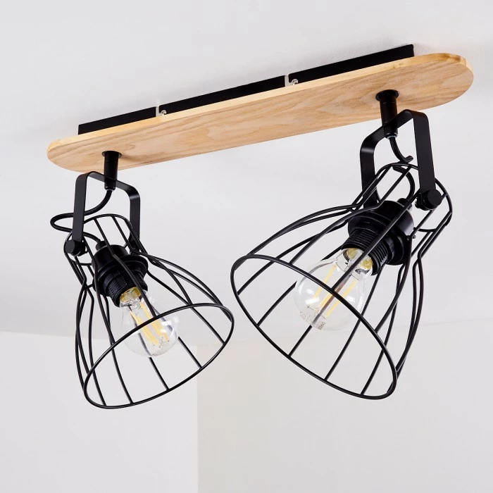 Hofstein Forshaga Deckenleuchte Holz hell, 2-flammig – Bild 5