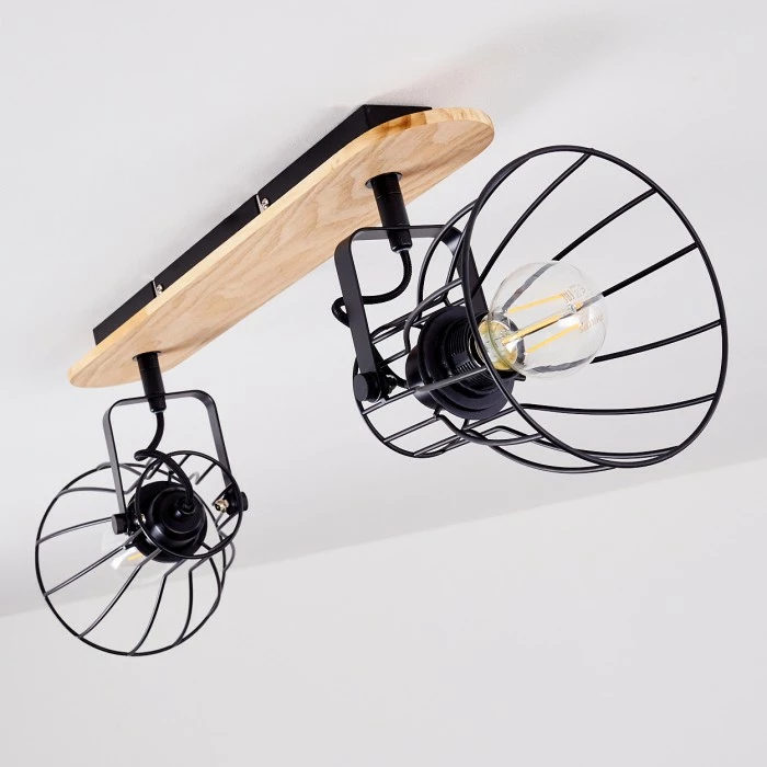 Hofstein Forshaga Deckenleuchte Holz hell, 2-flammig – Bild 6