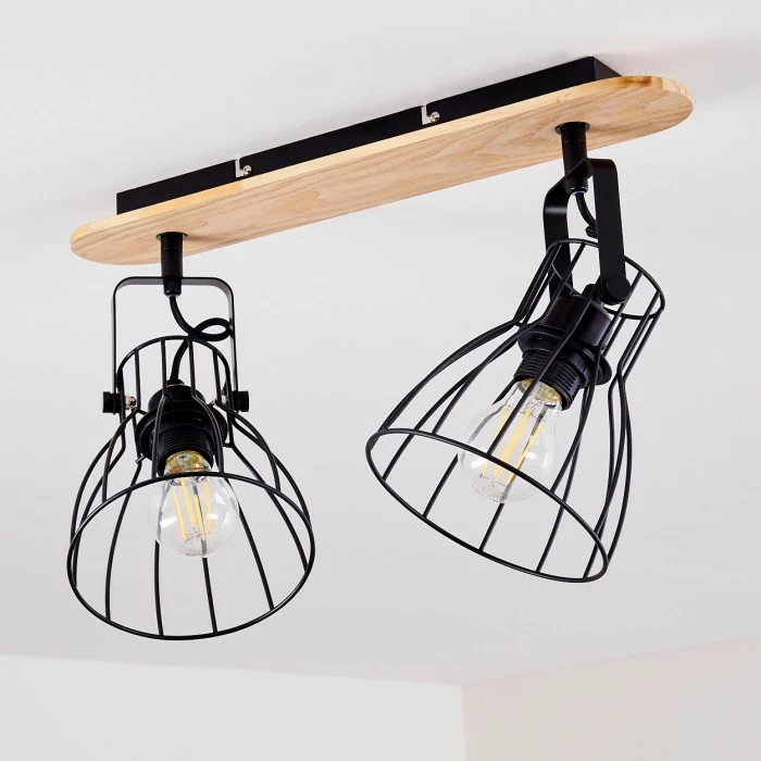 Hofstein Forshaga Deckenleuchte Holz hell, 2-flammig – Bild 9