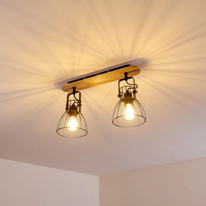 Hofstein Forshaga Deckenleuchte Holz hell, 2-flammig – Bild 10