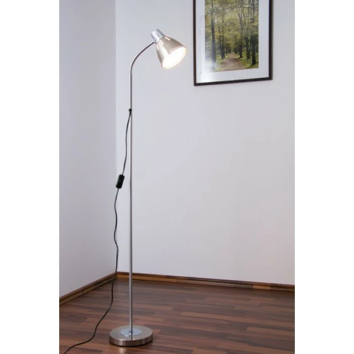 Globo Ego Stehleuchte Nickel-Matt, Chrom, 1-flammig – Bild 2