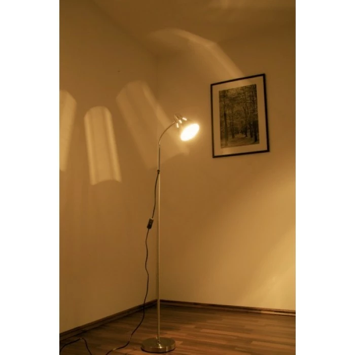 Globo Ego Stehleuchte Nickel-Matt, Chrom, 1-flammig – Bild 5