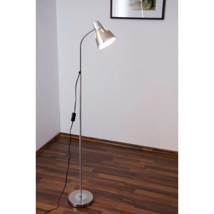 Globo Ego Stehleuchte Nickel-Matt, Chrom, 1-flammig – Bild 7