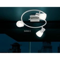 Globo PARRY Deckenleuchte Nickel-Matt, Edelstahl, 3-flammig