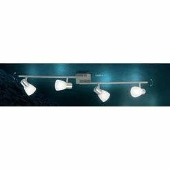 Globo PARRY Strahler Nickel-Matt, Edelstahl, 4-flammig