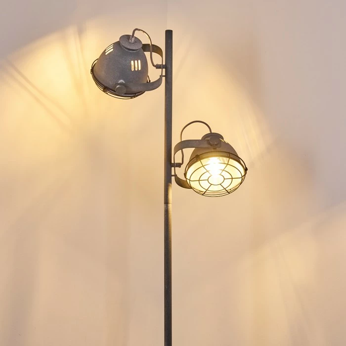 Hofstein Glostrup Stehleuchte Grau, 2-flammig – Bild 11