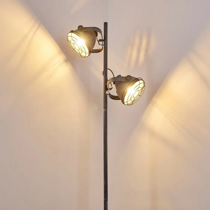 Hofstein Glostrup Stehleuchte Grau, 2-flammig – Bild 13