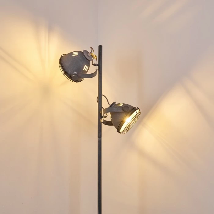 Hofstein Glostrup Stehleuchte Grau, 2-flammig – Bild 16