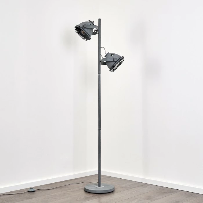 Hofstein Glostrup Stehleuchte Grau, 2-flammig – Bild 19