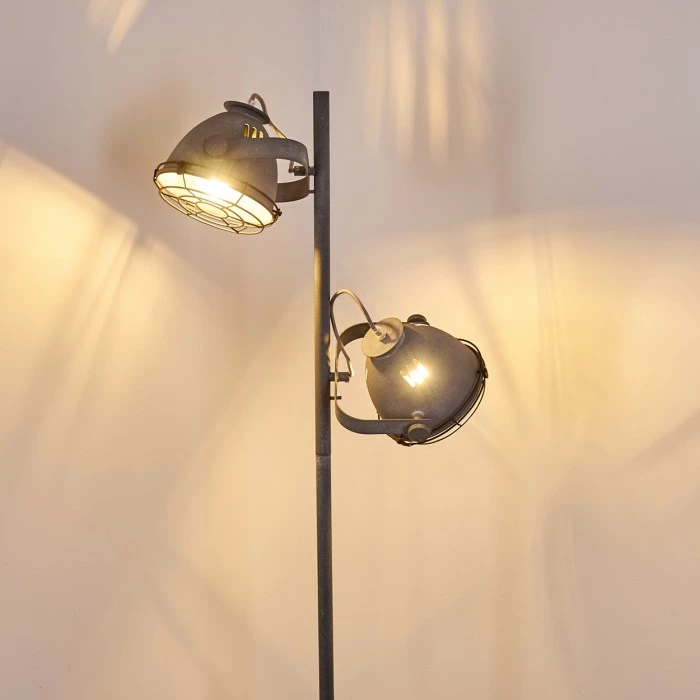 Hofstein Glostrup Stehleuchte Grau, 2-flammig – Bild 8