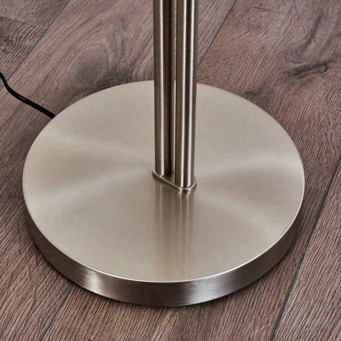 Hofstein Gunstock Stehleuchte Nickel-Matt, 2-flammig – Bild 17