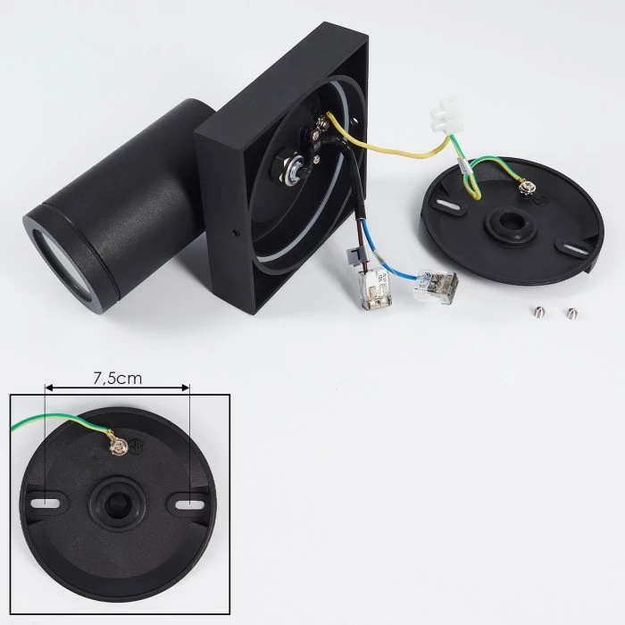 Hofstein Hakamken Deckenleuchte Schwarz, 1-flammig – Bild 5