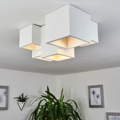 Hofstein Hatusao Deckenleuchte Weiß, 5-flammig