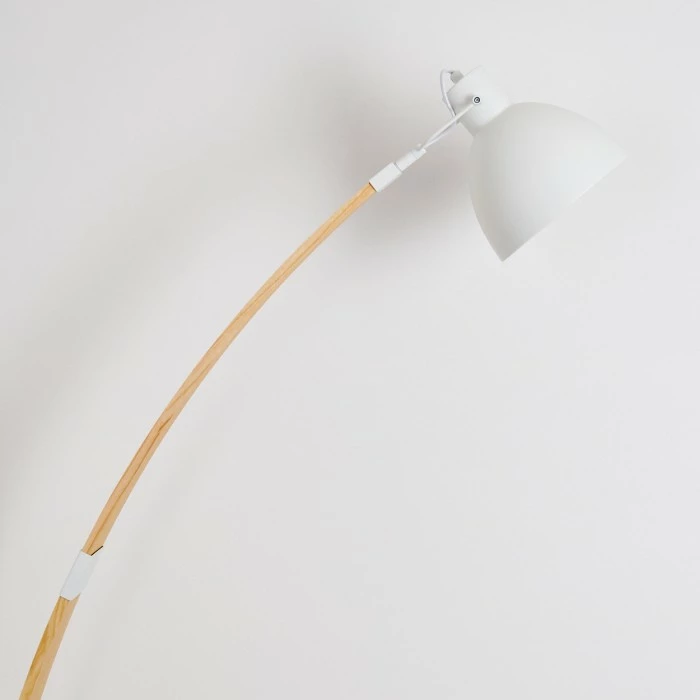 Hofstein Higashi Stehleuchte Weiß, Holz hell, 1-flammig – Bild 12