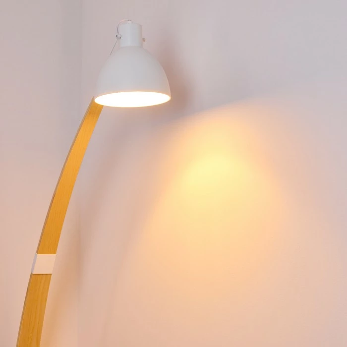 Hofstein Higashi Stehleuchte Weiß, Holz hell, 1-flammig – Bild 13