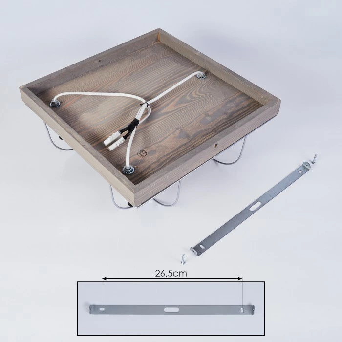 Hofstein Hodne Deckenleuchte Schwarz, Grau, Naturfarben, 3-flammig – Bild 5