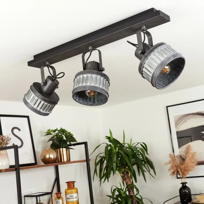 Hofstein Holsa Deckenleuchte Schwarz, 3-flammig – Bild 12