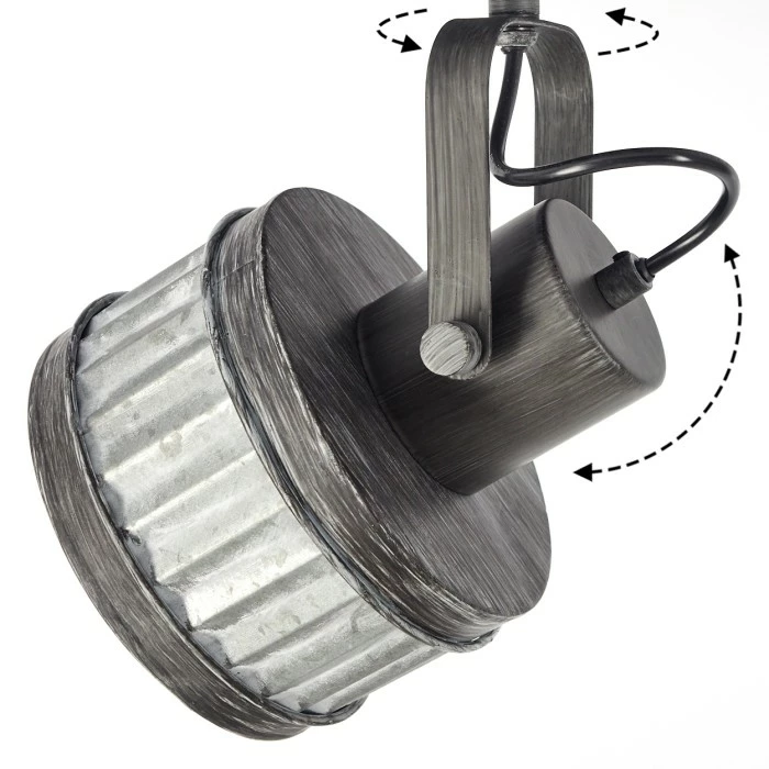 Hofstein Holsa Deckenleuchte Schwarz, 3-flammig – Bild 3