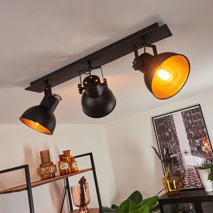 Hofstein Hora Deckenleuchte Schwarz, 3-flammig – Bild 9