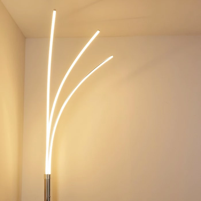 Hofstein Horpmaal Bogenleuchte LED Chrom, 3-flammig – Bild 14