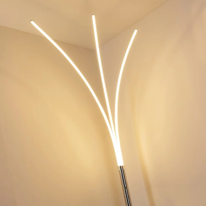 Hofstein Horpmaal Bogenleuchte LED Chrom, 3-flammig – Bild 6