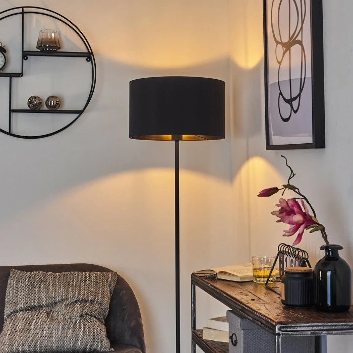 Hofstein Huarate Stehleuchte Schwarz, 1-flammig – Bild 11