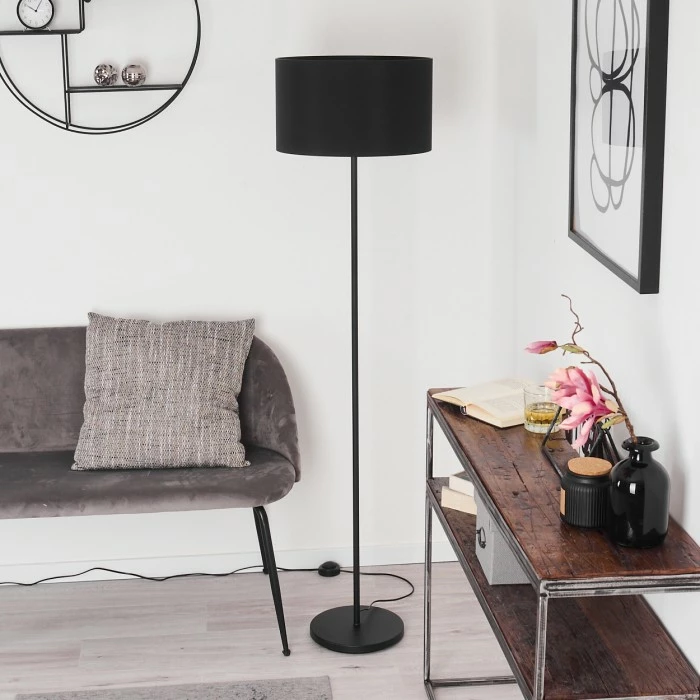 Hofstein Huarate Stehleuchte Schwarz, 1-flammig – Bild 12