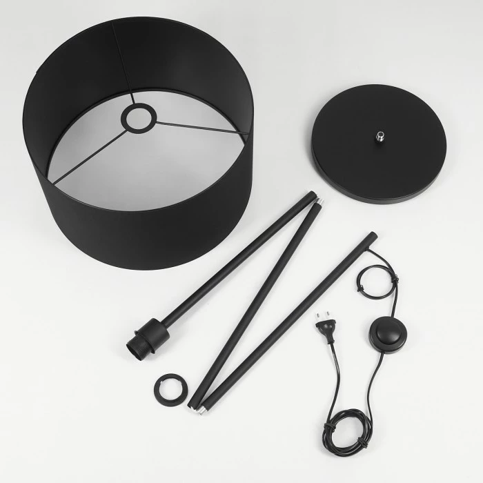 Hofstein Huarate Stehleuchte Schwarz, 1-flammig – Bild 5