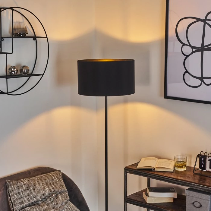 Hofstein Huarate Stehleuchte Schwarz, 1-flammig – Bild 7